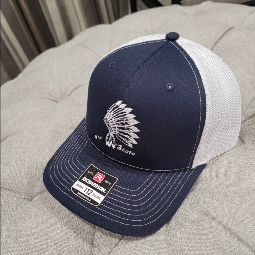 8th State adjustable trucker hat